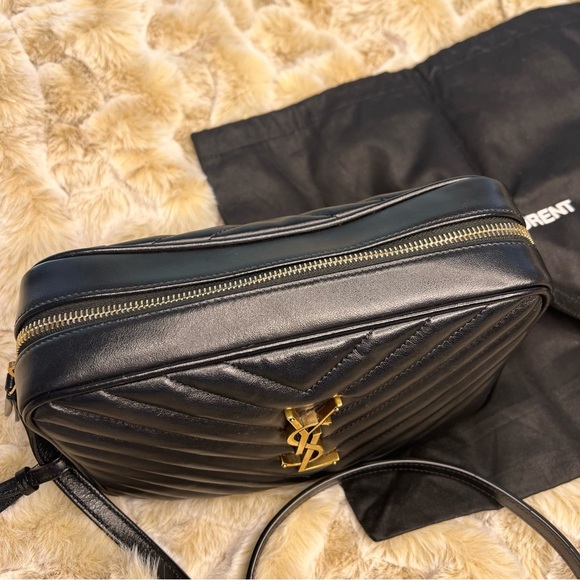 Saint Laurent Lou Medium Camera Monogram YSL Calf Crossbody Bag - Picture 11 of 16